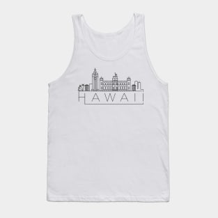 Hawaii Minimal Skyline Tank Top